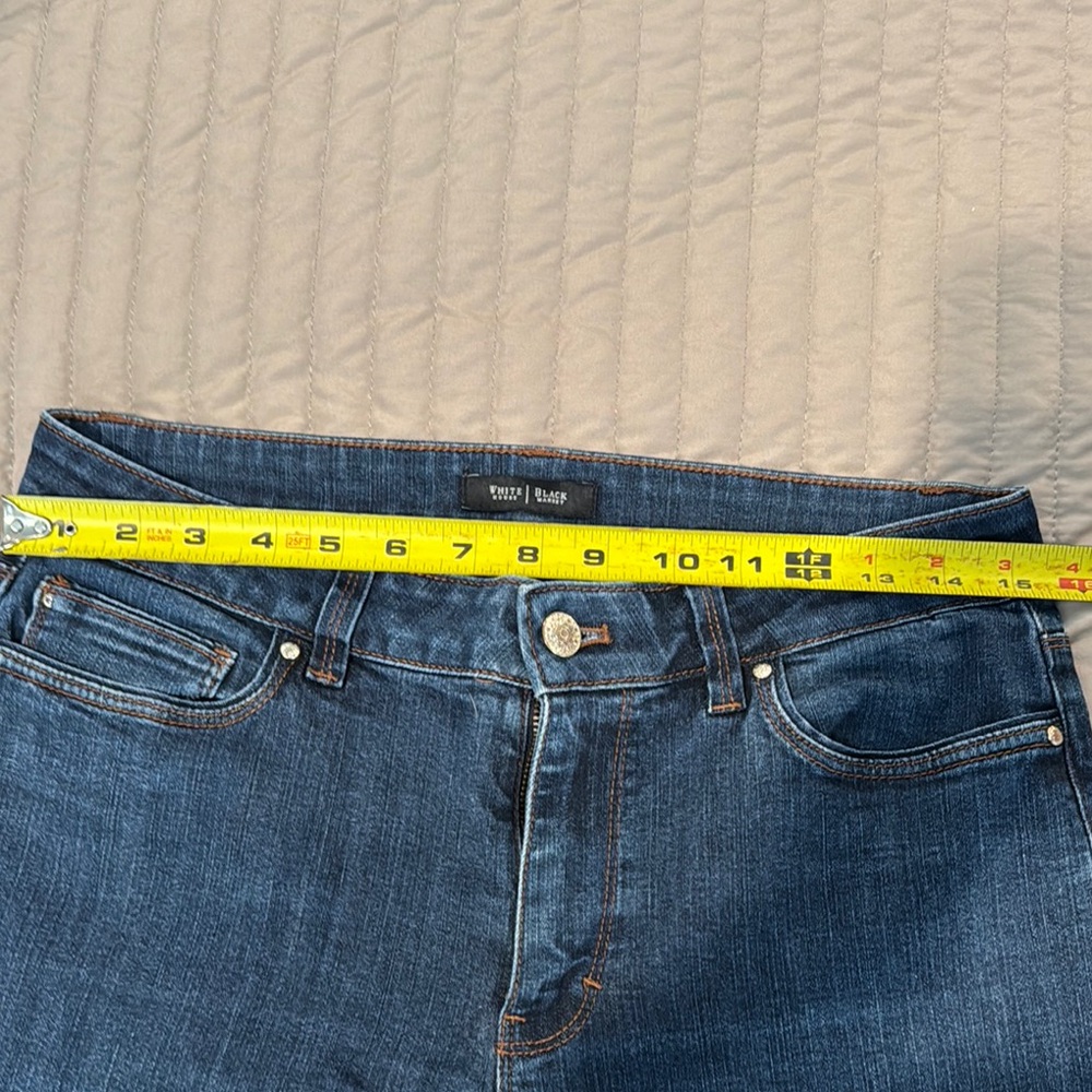White House Black Market Skinny Flare Blue Women's Jeans size 8 - Picture 7 of 8